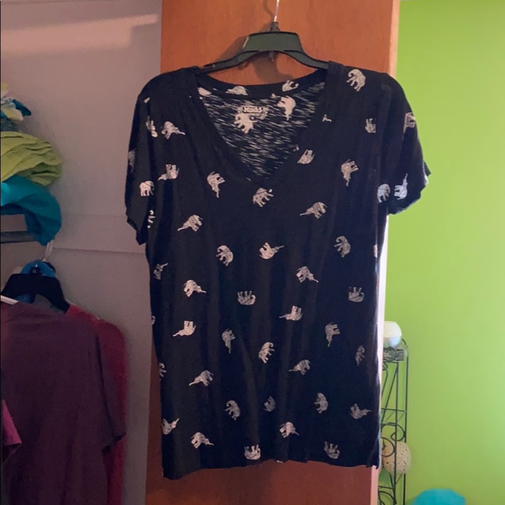 Black elephant shirt